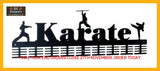 Karate 3 Figure 72 Tier Medal Hanger Black Sports Medal Hangers