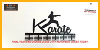 Karate 48 Tier Medal Hanger Black Sports Medal Hangers