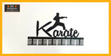 Karate 48 Tier Medal Hanger Black Sports Medal Hangers