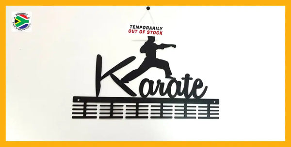 Karate 48 Tier Medal Hanger Black Sports Medal Hangers