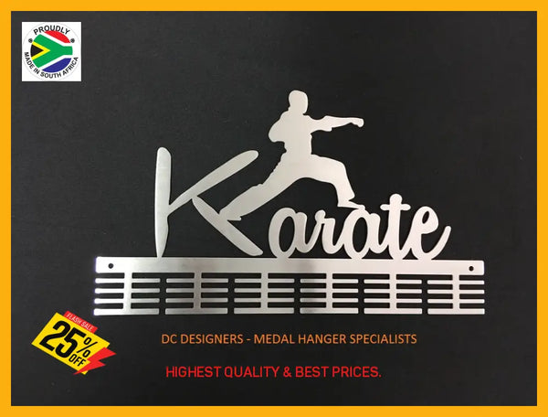 Karate 48 Tier Medal Hanger Stainless Steel Brush Finish Sports Medal Hangers