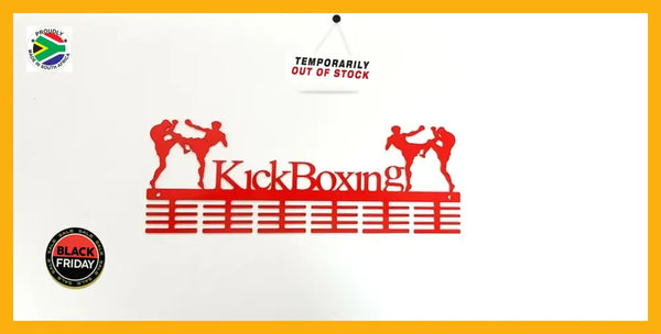 Kick Boxing 48 Tier Medal Hanger Red Sports Medal Hangers