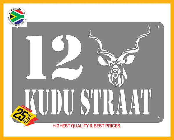 Kudu House Sign Wall Art