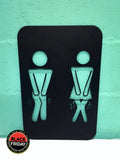 Ladies & Gents Toilet Sign Wall Art