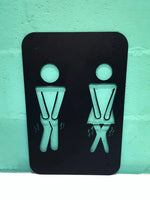 Ladies & Gents Toilet Sign Wall Art