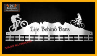 Life Behind Bars Couple Mtb 72 Tier Medal Hanger Stainless Steel Brush Finish Sports Medal Hangers