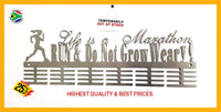 Life Is A Marathon 48 Tier Medal Hanger Stainless Steel Brush Finish Sports Medal Hangers