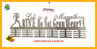 Life Is A Marathon 48 Tier Medal Hanger Stainless Steel Brush Finish Sports Medal Hangers