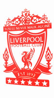 Liverpool 6 Star Champions League Crest Mounted Wall Art Design