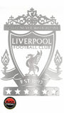 Liverpool 6 Star Champions League Crest Mounted Wall Art Design