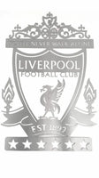 Liverpool 6 Star Champions League Crest Mounted Wall Art Design