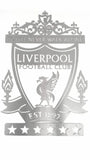 Liverpool 6 Star Champions League Crest Mounted Wall Art Design