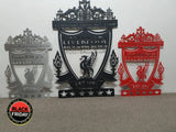 Liverpool 6 Star Champions League Crest Mounted Wall Art Design