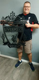 Liverpool Fc Ynwa Crest Mounted Wall Art Design