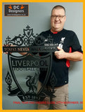 Liverpool Fc Ynwa Crest Mounted Wall Art Design