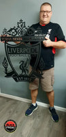 Liverpool Fc Ynwa Crest Mounted Wall Art Design