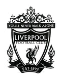 Liverpool Fc Ynwa Crest Mounted Wall Art Design Black / 41Cm X 30Cm Small