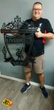 Liverpool Fc Ynwa Crest Mounted Wall Art Design