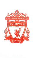 Liverpool Fc Ynwa Crest Mounted Wall Art Design Red / 41Cm X 30Cm Small