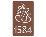 Lord Ganesh Design House Sign Wall Art