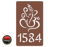 Lord Ganesh Design House Sign Wall Art