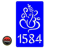 Lord Ganesh Design House Sign Wall Art