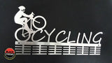 Male Cycling 48 Tier Medal Hanger Stainless Steel Brush Finish Sports Medal Hangers