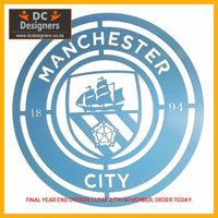 Manchester City Football Club Mounted Wall Art Design