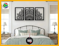 Mandala 3 Piece Wall Art Design