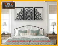 Mandala 3 Piece Wall Art Design