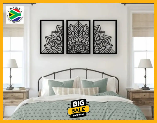 Mandala 3 Piece Wall Art Design