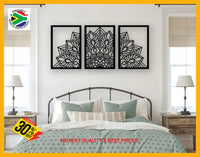 Mandala 3 Piece Wall Art Design