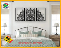 Mandala 3 Piece Wall Art Design