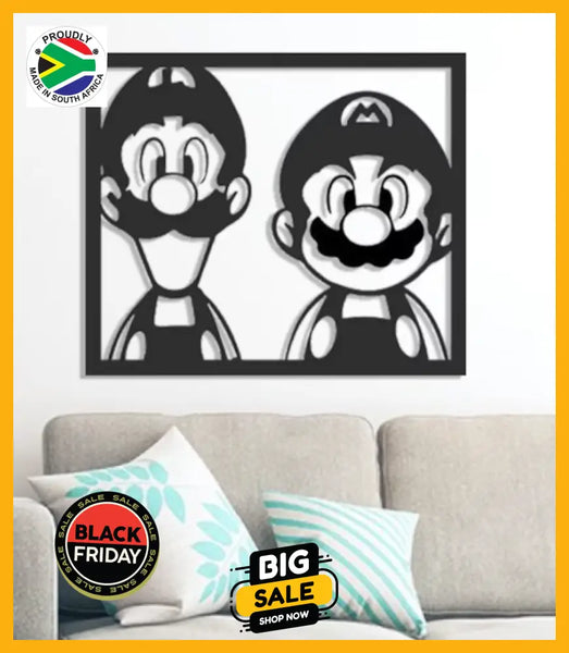 Mario & Luigi Wall Art Art