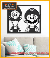 Mario & Luigi Wall Art Art