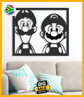 Mario & Luigi Wall Art Art