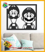 Mario & Luigi Wall Art Art