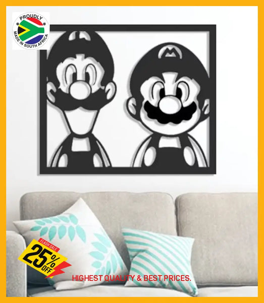 Mario & Luigi Wall Art Art