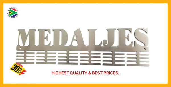 Medaljes 48 Tier Medal Hanger Stainless Steel Brush Finish Sports Medal Hangers