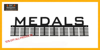 Medals 96 Tier Medal Hanger (Option Of Colors Available) Black Sports Medal Hangers