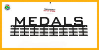 Medals 96 Tier Medal Hanger (Option Of Colors Available) Black Sports Medal Hangers