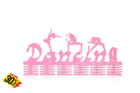 Mixed Dancing 48 Tier Medal Hanger Pink Sports Medal Hangers