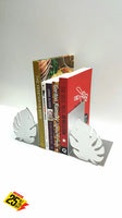 Monstera Book Ends Stainless Steel Brush Finish Home Décor