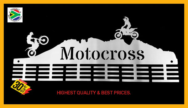 Motocross 48 Tier Medal Hanger Stainless Steel Brush Finish Sports Medal Hangers