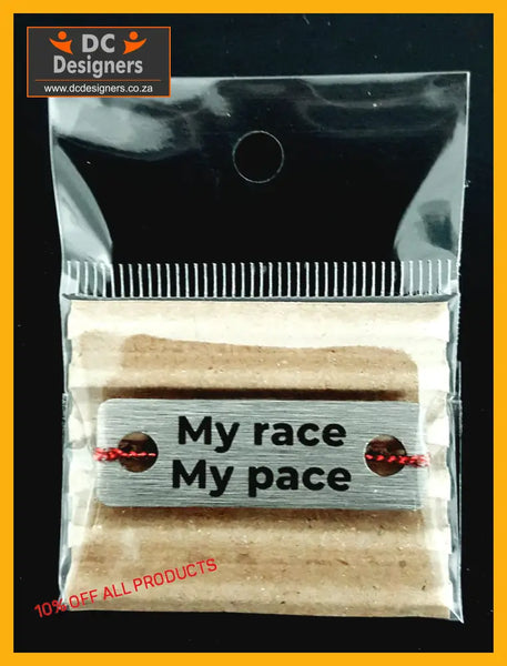 My Race Pace Individual Shoelace Tag Shoe Lace Tags