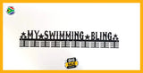 My Swimming Bling 80 Tier Medal Hanger Black Sports Medal Hangers