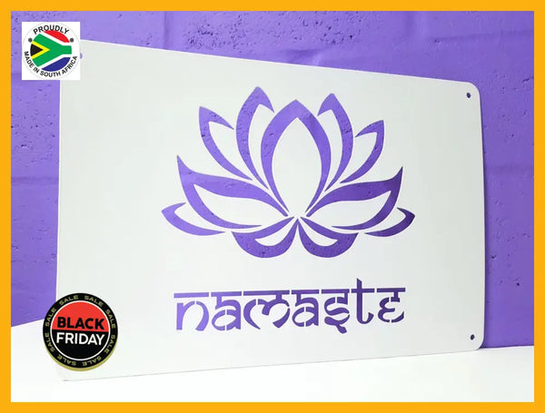 Namaste Lotus Flower Wall Art