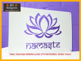 Namaste Lotus Flower Wall Art