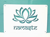 Namaste Lotus Flower Wall Art