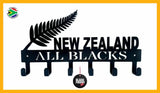 New Zealand All Blacks 6 Hook Key Black Hooks